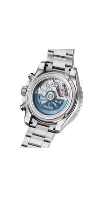 Festina Swiss Made Automatik Herrenuhr Schwarz-Weiß Edelstahl F20055/1