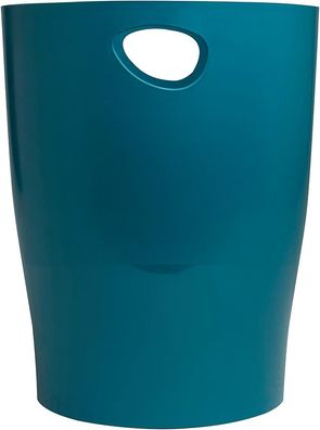 Exacompta - 1 Papierkorb mit Griffen ECOBIN NeoDeco – Volumen 15 Liter – Maße 26,3 x