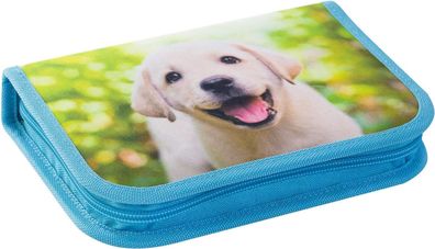 Eberhard Faber 577558 - Federmäppchen Hund, mit 42 Schreibutensilien, Schüleretui bef