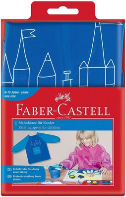Faber-Castell 201203 - Malschürze für Kinder, Universalgröße für Kinder von 6-10 Jahr