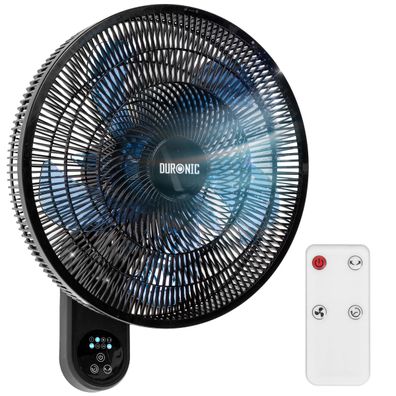 Duronic FN42 BK Wandventilator, Ventilator zur Montage, mit Fernbedienung