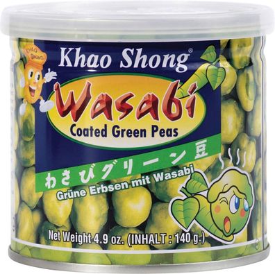 Khao Shong Snacks Grüne Erbsen & Wasabi (140 g)