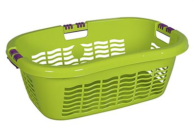 Lockweiler Wäschekorb Ergo mit Softgriff 65x45x25cm limone 147878