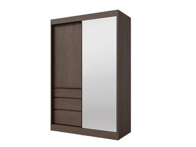 Schiebetürenschrank HAITI HT140BST – Kleiderschrank mit Spiegel Baltic Storm 140 cm