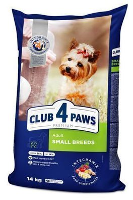 CLUB 4 PAWS HUND 14 kg ADULT für kleine Rassen