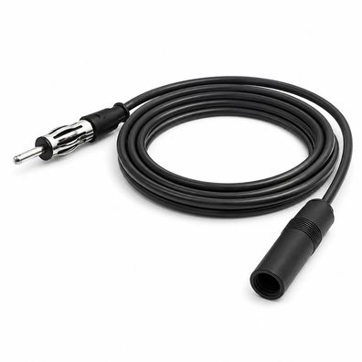 E44 Auto Antennen Verlängerungskabel DIN Stecker Buchse 300cm Autoradio Adapter