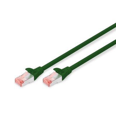 Digitus Patchkabel Cat6 S/FTP 2xRJ45 2.0m grün Hebelschutz Polybeutel