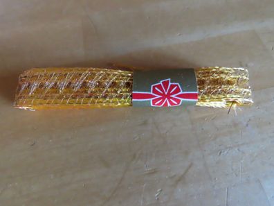 Borde Bordüre Band Geschengeband gelb goltfarben 1,6 cm breit ca. 4m lang