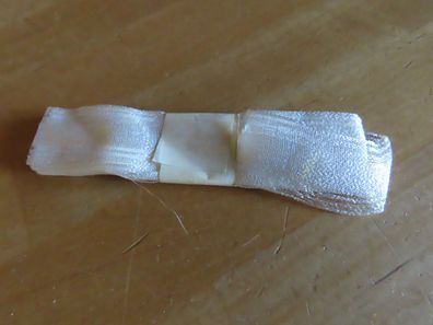 Borde Bordüre Band Geschengeband weiß 2,4 cm breit ca. 4m lang
