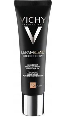 Vichy Dermablend 3D Korrekturfluid Nr. 45 Gold, 30ml - Derma-Kosmetik für ein ma