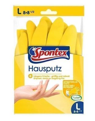 Spontex Premium Haushaltshandschuhe Groesse 8-8,5 Packung mit 2 Paaren