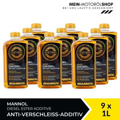 Mannol Diesel Ester Additive Verschleißschutz 9x1 Liter