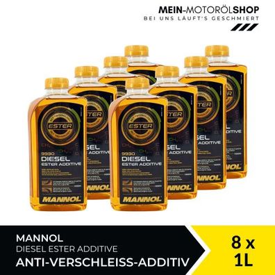 Mannol Diesel Ester Additive Verschleißschutz 8x1 Liter