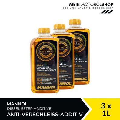 Mannol Diesel Ester Additive Verschleißschutz 3x1 Liter