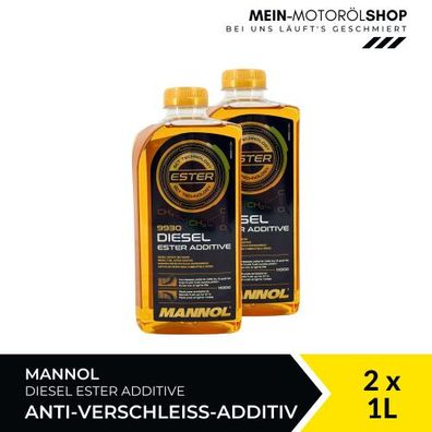 Mannol Diesel Ester Additive Verschleißschutz 2x1 Liter