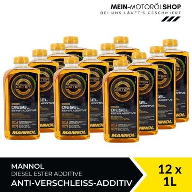 Mannol Diesel Ester Additive Verschleißschutz 12x1 Liter