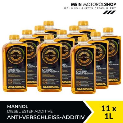 Mannol Diesel Ester Additive Verschleißschutz 11x1 Liter