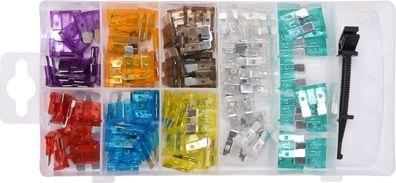 KFZ Flachsicherungs-Set mit Greifer, 96-teilig