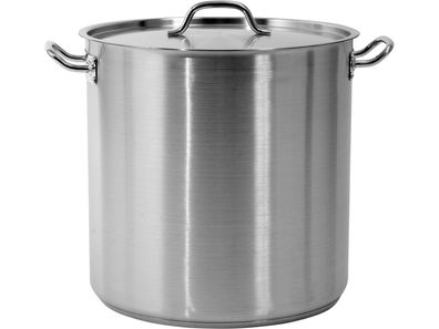 Hoher Kochtopf mit Deckel aus Edelstahl 21/0, 40 cm, 50,3 l