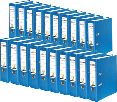 Original Falken 20er Pack PP-Color Kunststoff-Ordner. Made in Germany. 8 cm breit DIN