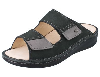 FINN Comfort Psara Herren Pantolette grau grigio Nubukleder