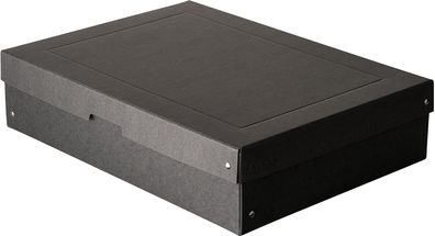 Original Falken PureBox Black. Made in Germany. 100 mm hoch DIN A3. Aufbewahrungsbox