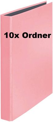 10x Original Falken PastellColor Ringbuch. Made in Germany. 2-D-Ring-Mechanik DIN A4
