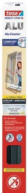 tesa Fliegengitter ALU Comfort Fenster 1,2 m : 1,5 m anthrazit
