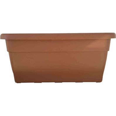 Pflanzkasten 100 x 44 x 40 cm, terracotta Rechteckiges Kunststoffgefäß Bodenlöcher