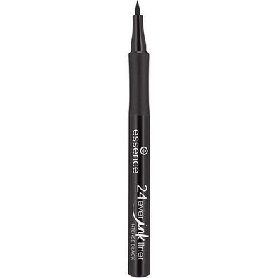 Essence 24ever Ink Liner - Flüssig-Eyeliner Stift 01 Intensives Schwarz, 1,2 ml