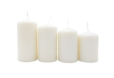Adventskerzen 4er-Set Stumpenkerzen Weihnachtskerze Stufenkerzen Stumpen Kerze