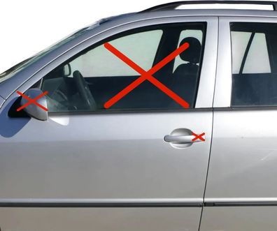 Fabia 6Y Kombi + Limousine Tür vorne links Fahrertür grau LF7T ohneAnbauteile