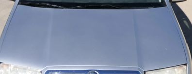 Skoda Fabia 6Y Motorhaube Klappe vorne grau LF7T silber vorn (OHNEgrill!)