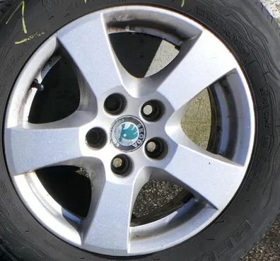 1x Felge Alufelge Skoda Fabia 6Y 6jx14H2 ET43 6y0601025P Alu 1