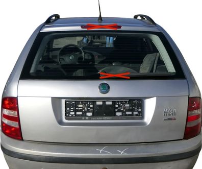 Skoda Fabia 6Y Combi Kombi Heckklappe Kofferraumklappe Klappe silber grau LF7T