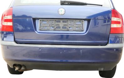 Skoda Octavia 1Z Combi Stoßstange hinten Heckstoßstange blau LF5Q Stoßfänger PDC