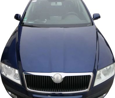Skoda Octavia 1Z Motorhaube Haube Klappe vorne blau LF5Q mit Grill