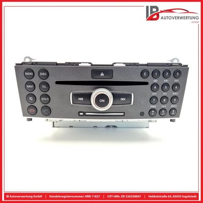CD-Radio NAVI Comand A2049005903 Mercedes C-KLASSE W204 C250 CGI Original