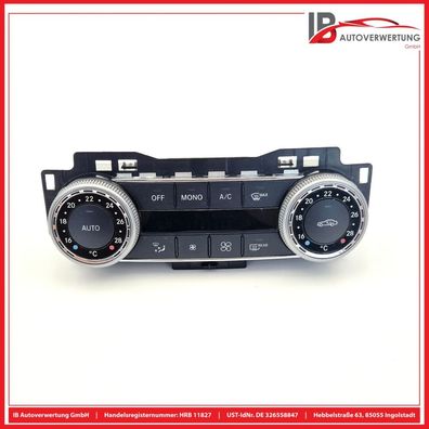 Heizungsbetätigung Klimabedienteil 2048300590 Mercedes C-KLASSE S204 C200 CDI