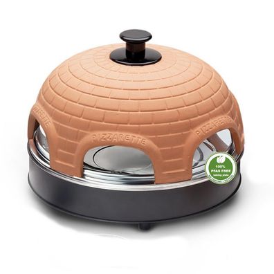 Emerio Pizzarette Pizzaofen Defekt PO-115984 Terracotta Tonhaube 6 Personen