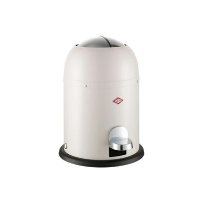 WESCO Mini Master Kosmetikeimer 6 L Stahlblech sand matt mit Fußtritt