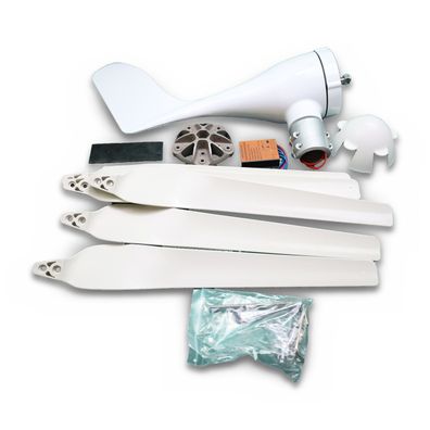 VEVOR Windgenerator 500 W 12 V mit MPPT Laderegler 5 Blatt Weiß