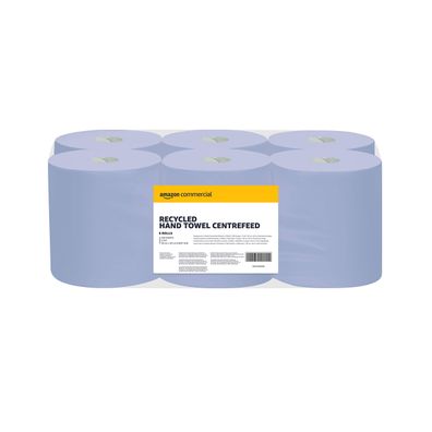 AmazonCommercial Papierwischtécher 5 Rollen 2-lagig 450 Blatt 20x30 cm