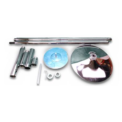 VEVOR Tanzstange Pole Dance 45mm Stahl 216,3-270 cm höhenverstellbar Silber