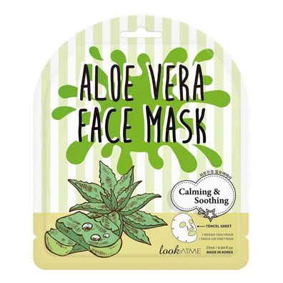LOOK AT ME Aloe Vera Face Mask beruhigende Gesichtsmaske in einem Blatt 1pc