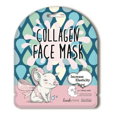 LOOK AT ME Collagen Face Mask elastifizierende Gesichtsmaske in einem Blatt 1 Stk