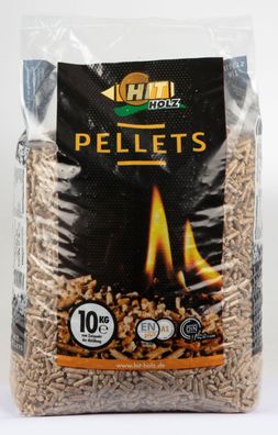 Holz-Pellets 10kg Ø6mm ENplus A1DIN Sackware Brennstoff Pelletofen Ofen Heizung