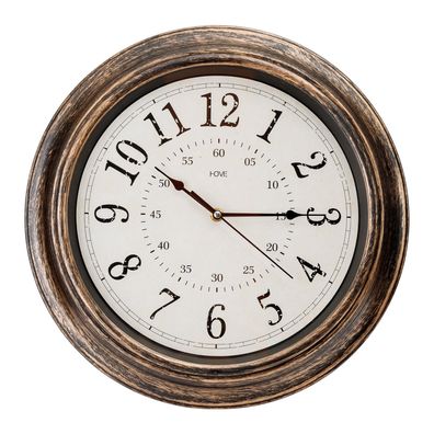 Platinet PZSL Wanduhr Spell 39 cm geräuschlos im Vintage Design