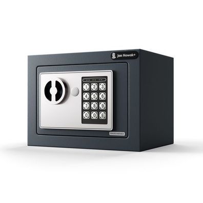 Elektronischer Mini-Heimtresor mit Zahlencode für Bargeld und Schmuck, 23×17×17 cm