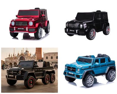 Mercedes G63 AMG Kinder Elektroauto mit Lithium Akku - lizenziert, Leder, EVA